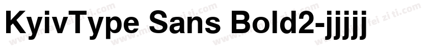 KyivType Sans Bold2字体转换